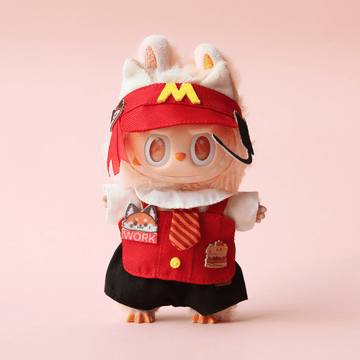 KFC Fast Food Crew Set – 5-Piece Outfit with Hat, Shirt, Apron, Pants & Tie
