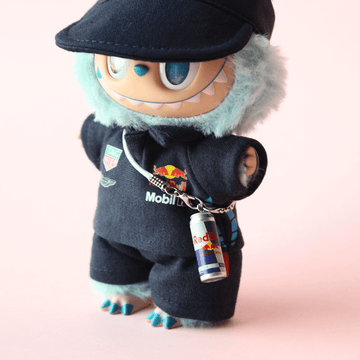 Red Bull Charm – Team-Inspired Mini Accessory for Labubu