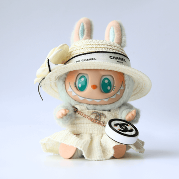 White Coco Chanel Dress, Hat & Bag