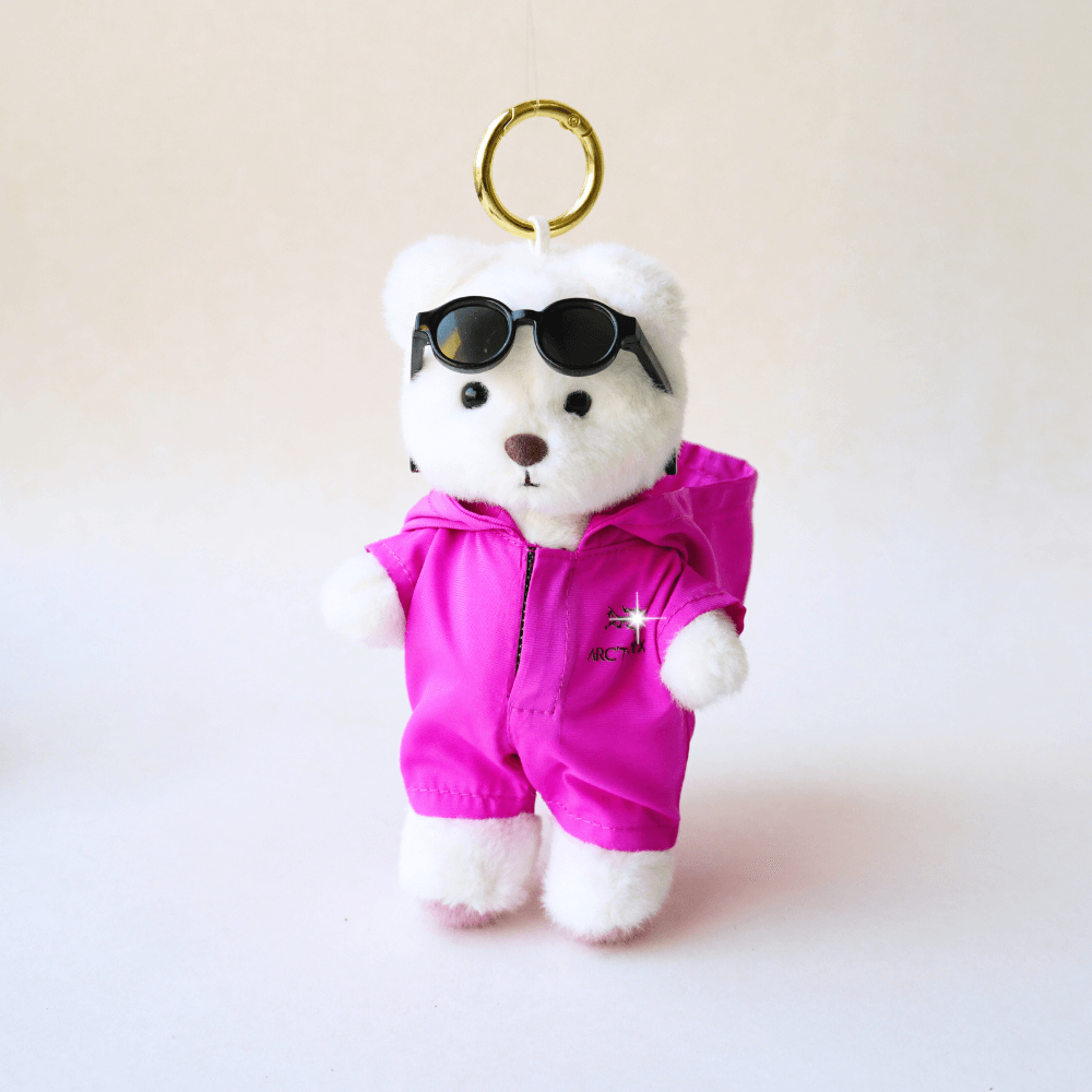 Nubi Teddy Bear Keychain & ArcTech Hooded Jacket Set - 6 Inches (Bear Included)