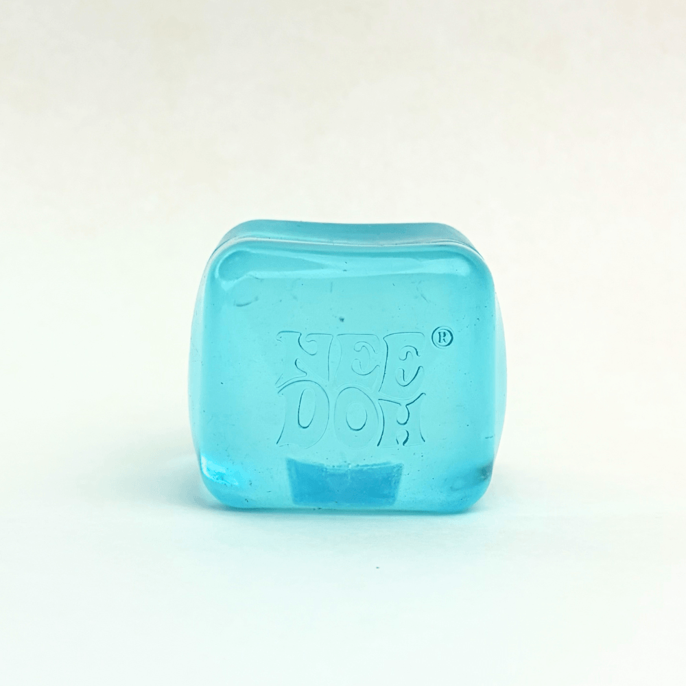 NeeDoh Nice Cube - Satisfying Square Shaped Sensory Toy, Original Size packaging