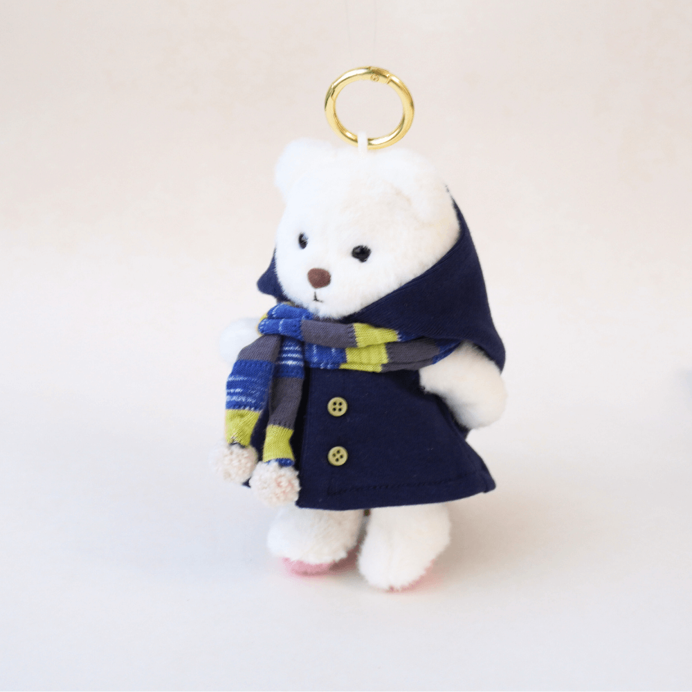 Nubi Teddy Bear Keychain & Little Wizard Set - 6 Inches (Bear Included)
