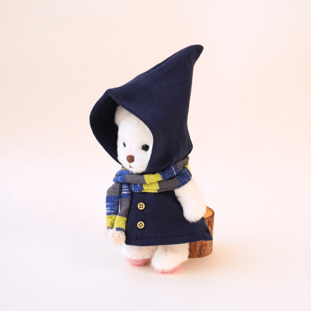 Nubi Teddy Bear Keychain & Little Wizard Set - 6 Inches (Bear Included)