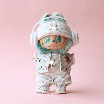 White Streetwear Set (6-Piece)