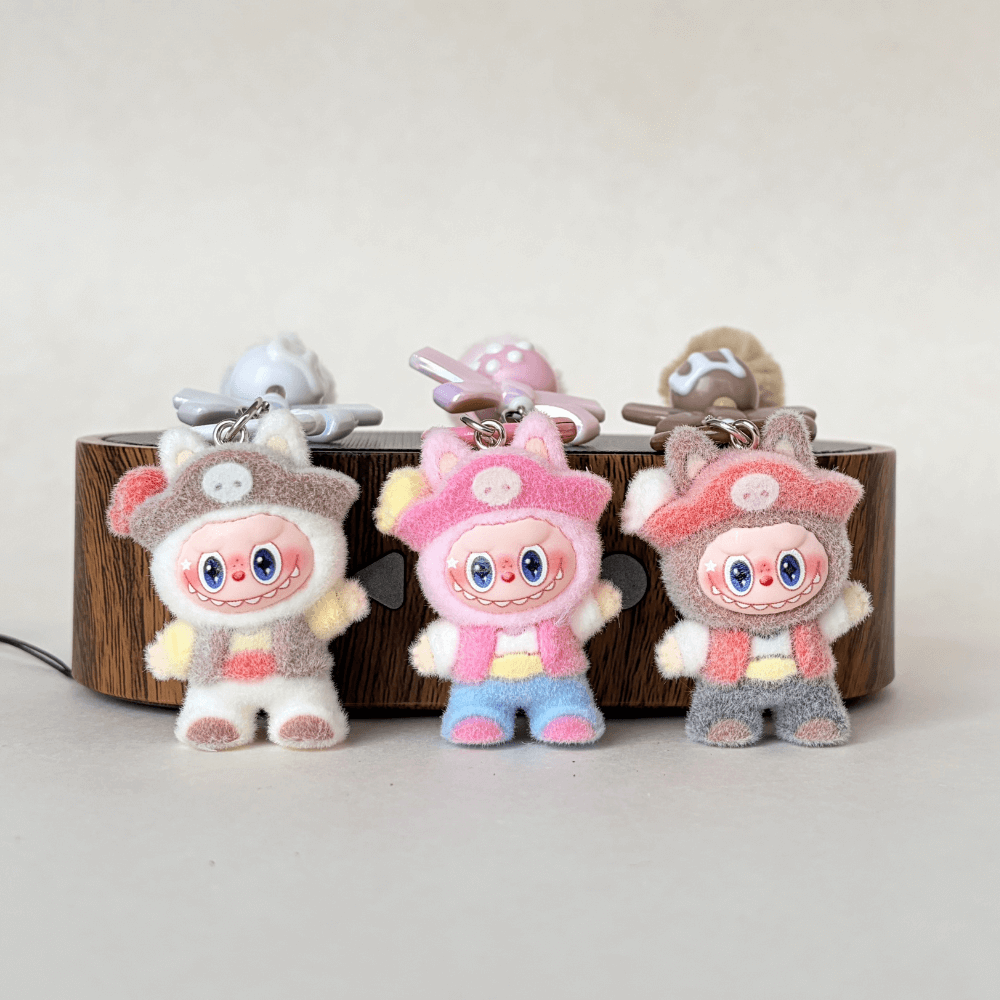 Pirate Mini Labubu keychain