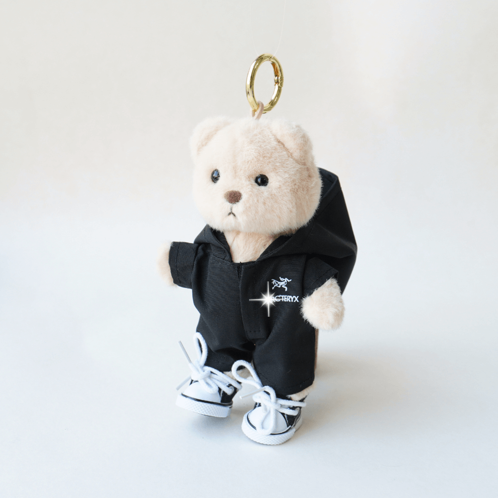 Nubi Teddy Bear Keychain & ArcTech Hooded Jacket Set - 6 Inches (Bear Included)