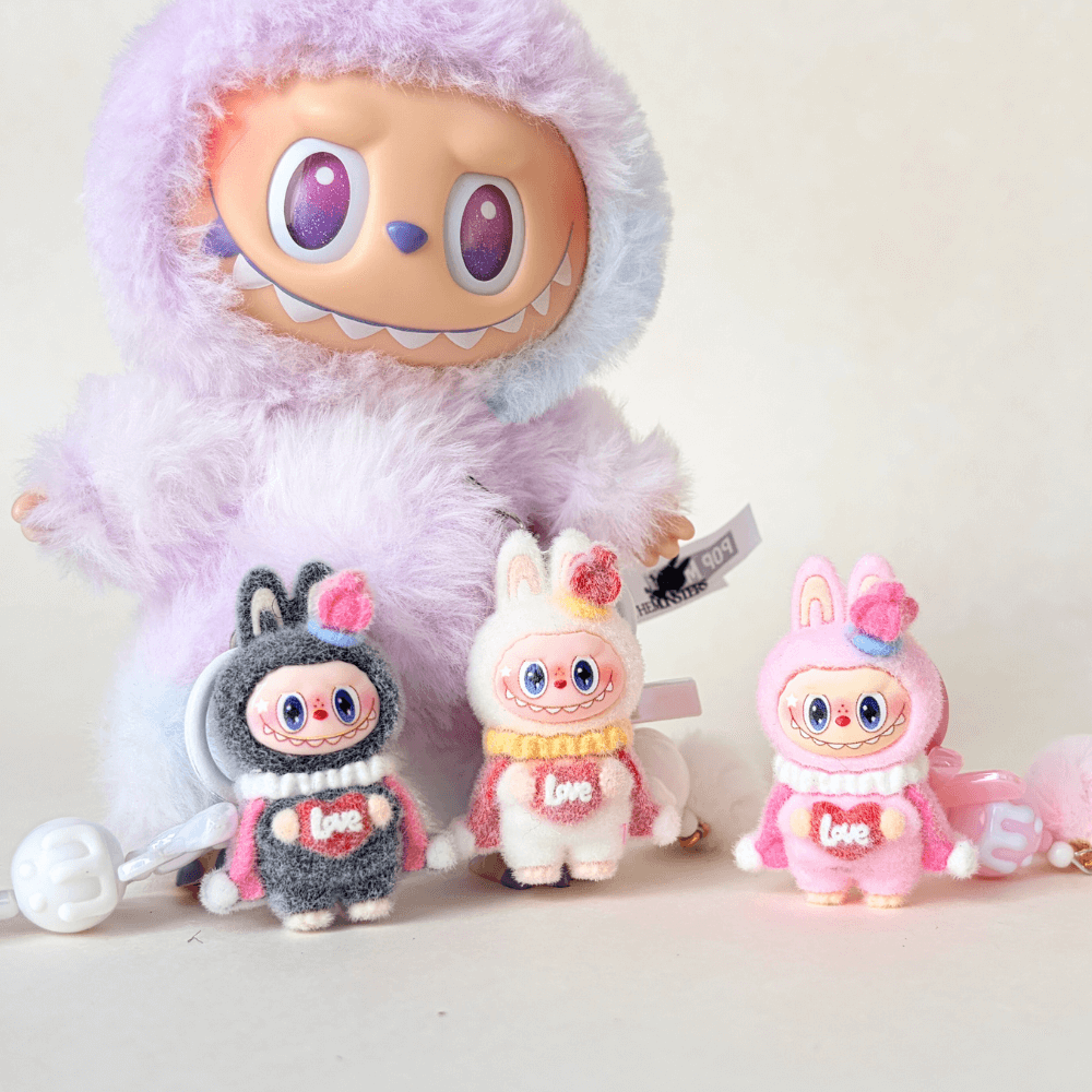 Princess Mini Labubu keychain
