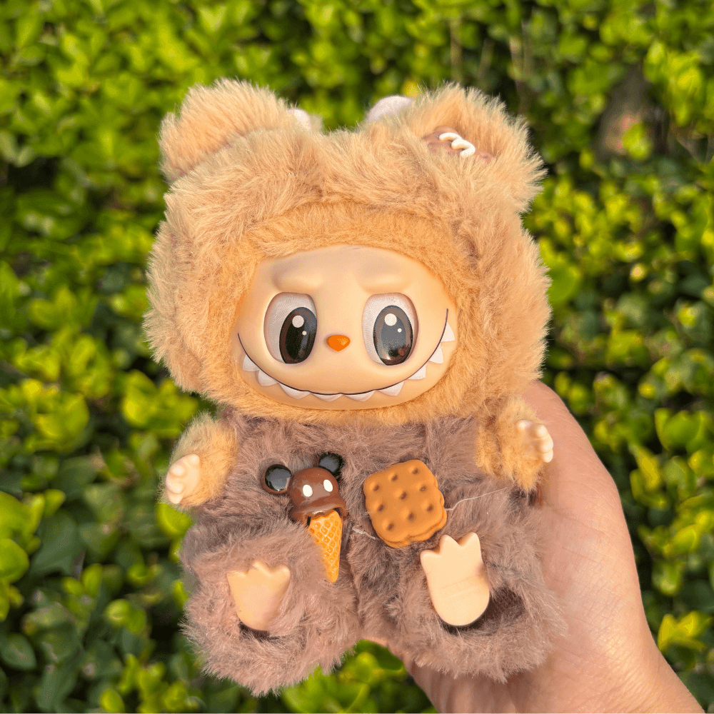 Bear Costume Faux Mink Fur 2-Piece Set