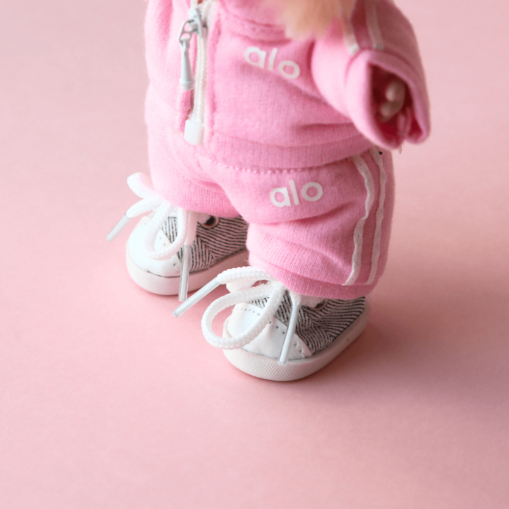 Mini White Canvas Shoes