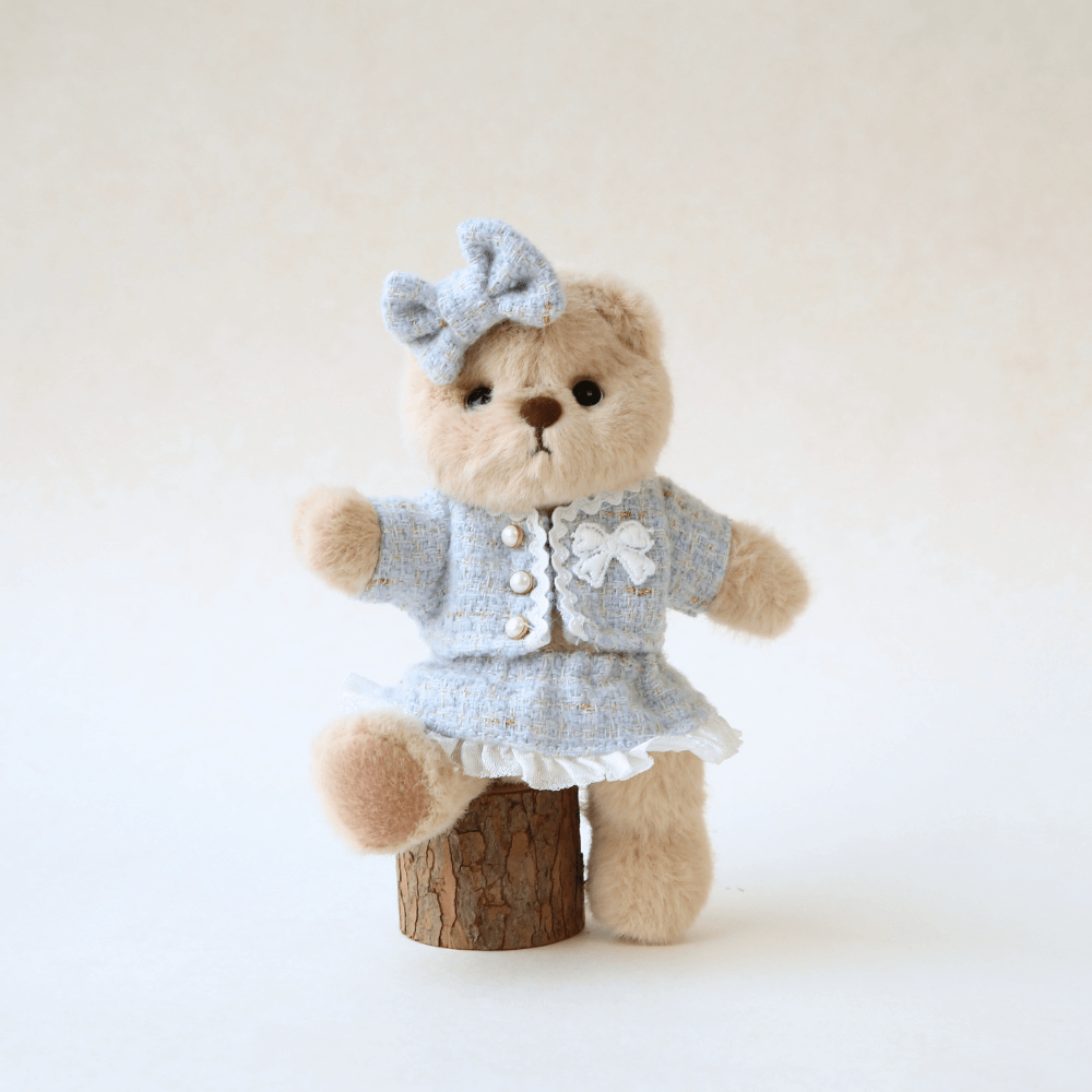 Nubi Teddy Bear & Classic Chic Tweed -6 Inches(Bear Included)