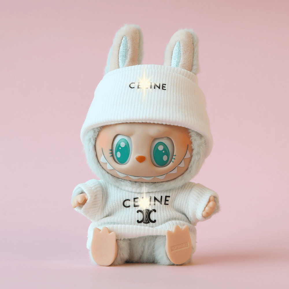 Luxury 2-Piece Set  Hat & Top for Labubu