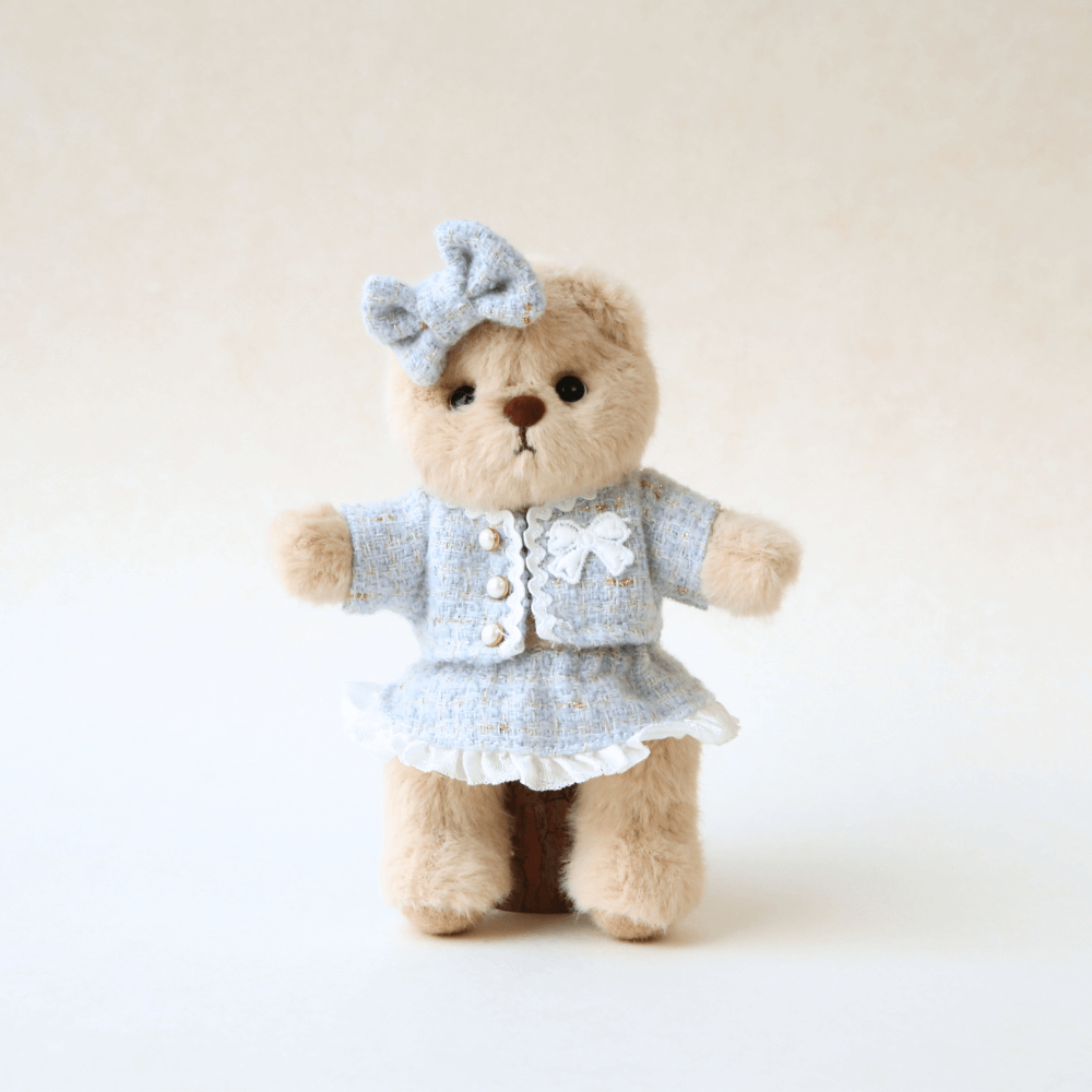 Nubi Teddy Bear & Classic Chic Tweed -6 Inches(Bear Included)