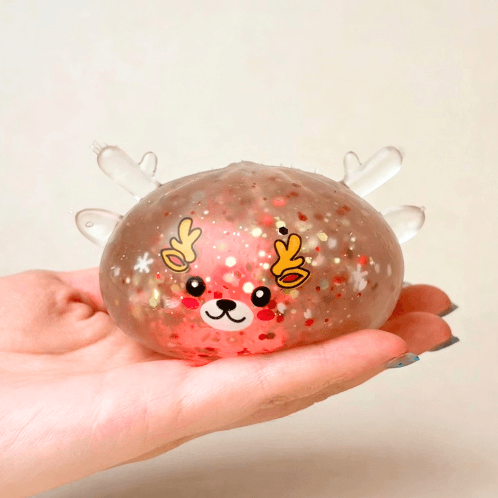 Christmas Mystery Dumpling with Flashing Lights - Color-Changing Stress Relief Fidget Toy