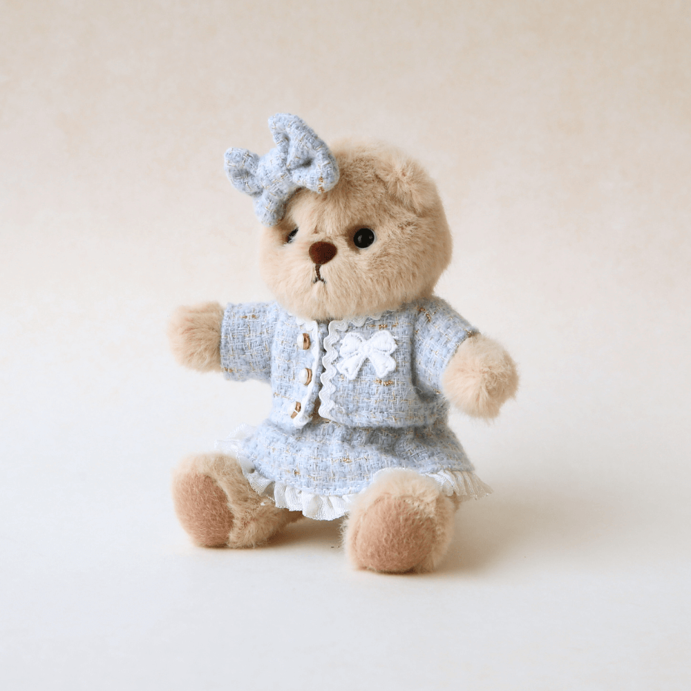 Nubi Teddy Bear & Classic Chic Tweed -6 Inches(Bear Included)