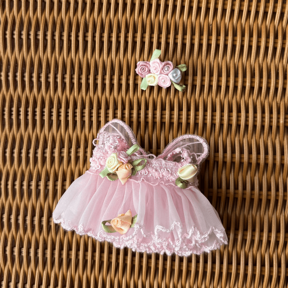 Pink Wedding Dress 2-Piece Set