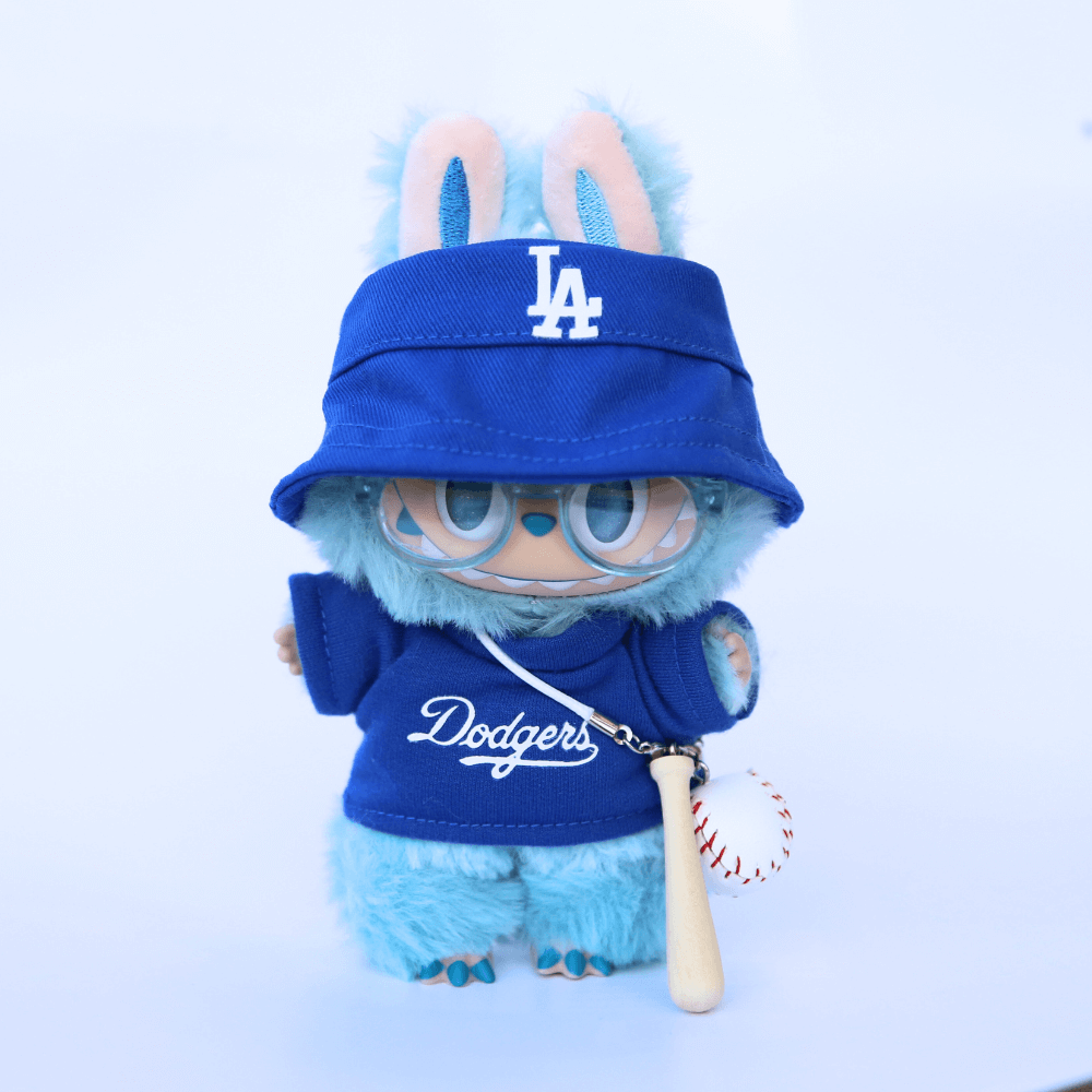 LA champ dodgers outfits for labubu