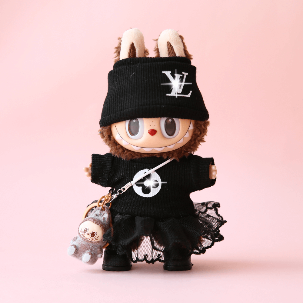 Black Cute Set (Mini Labubu Included)