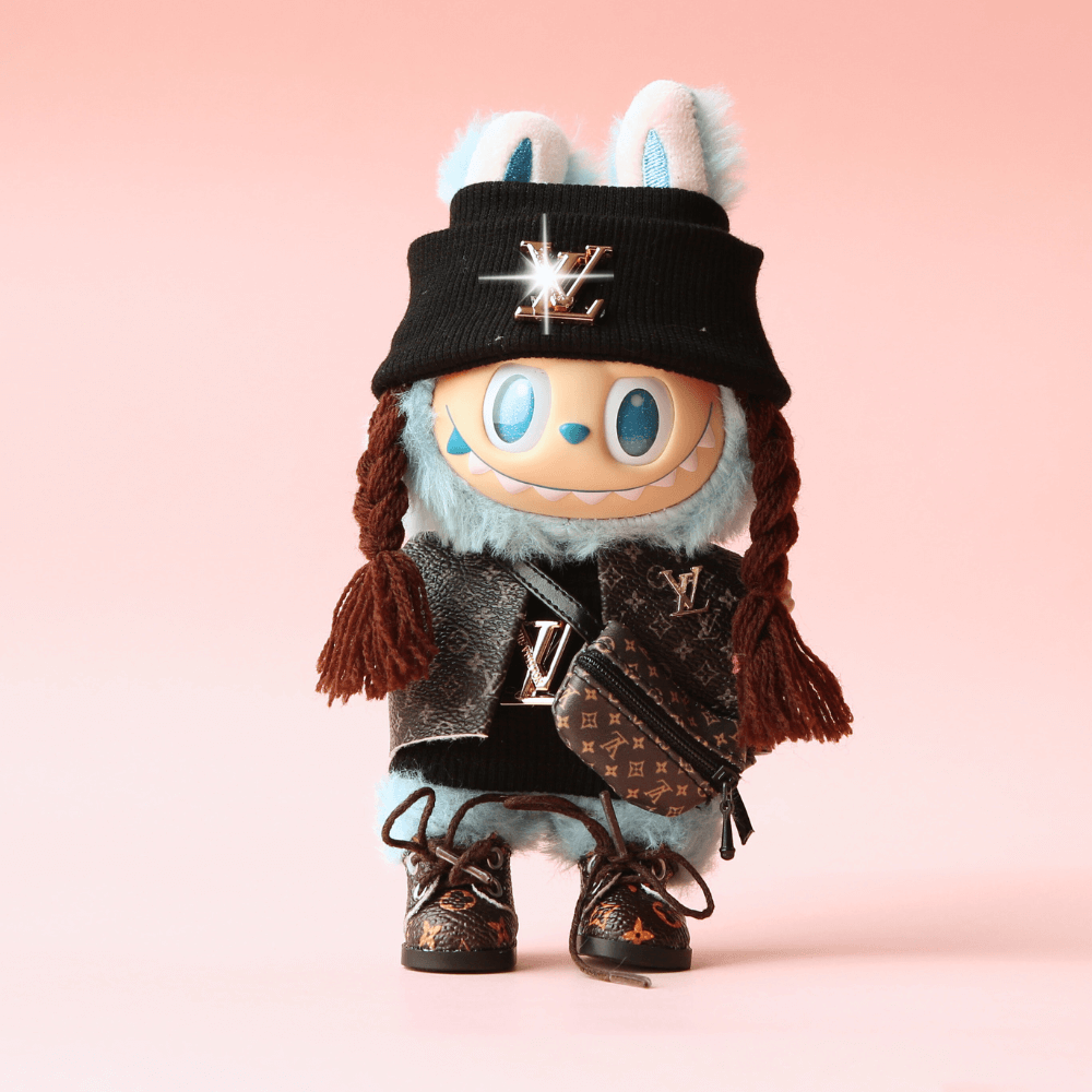 Classic Brown Monogram Set – 6-Piece Set-Labubu Clothes