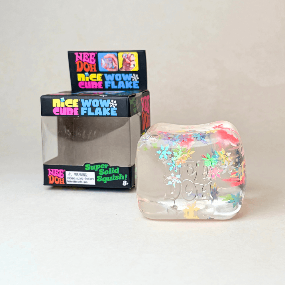 NeeDoh Nice Cube - Wow Flake packaging