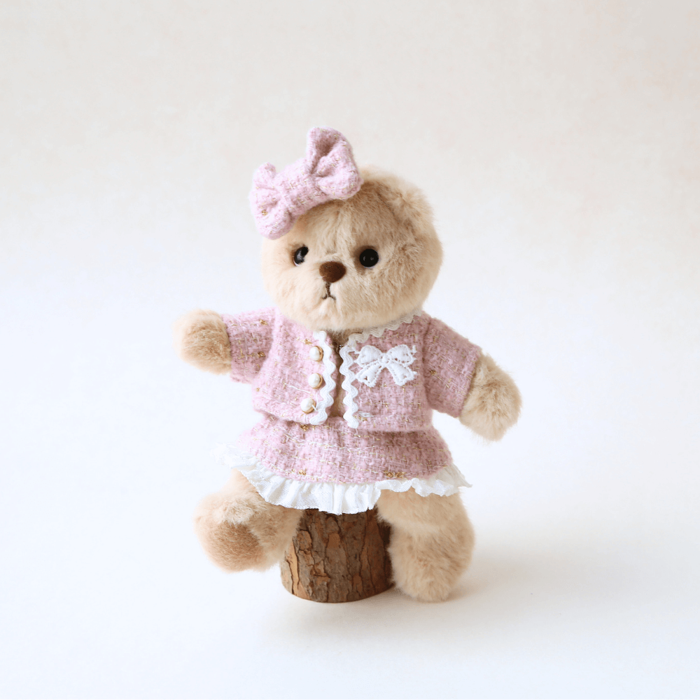 Nubi Teddy Bear & Classic Chic Tweed -6 Inches(Bear Included)