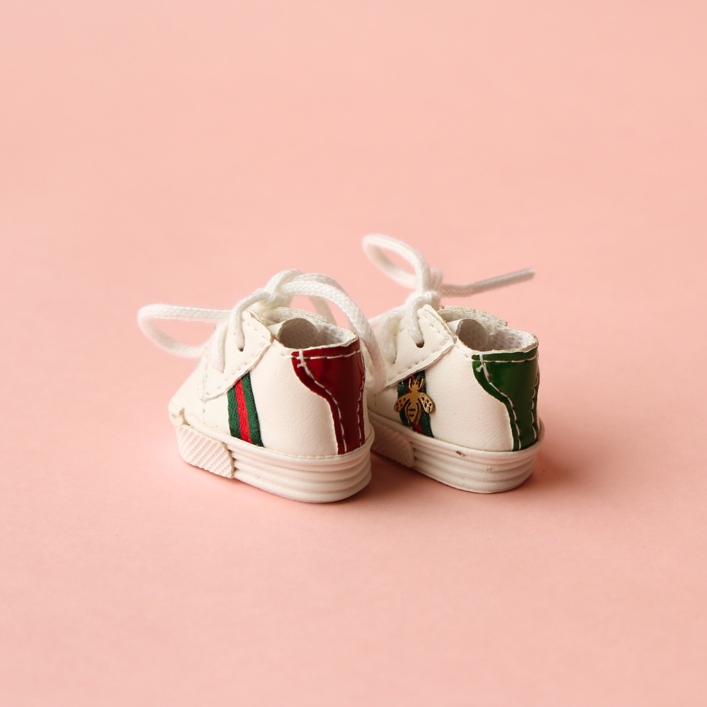 GUCCI Style Classic Red & Green Stripe Shoes