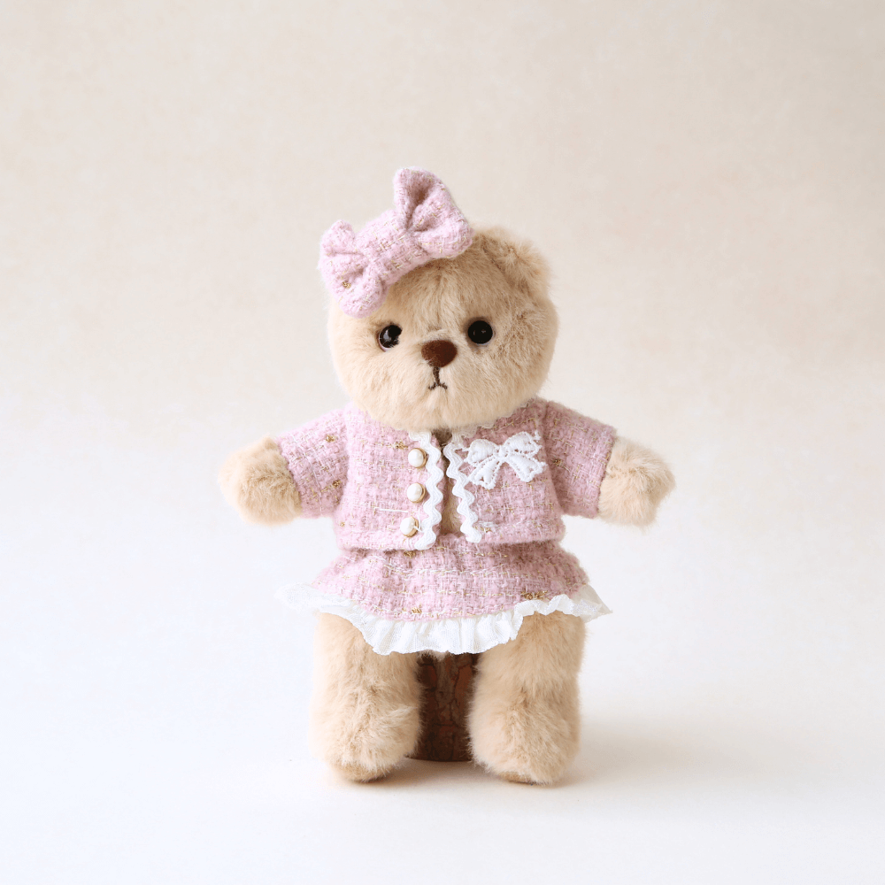 Nubi Teddy Bear & Classic Chic Tweed -6 Inches(Bear Included)
