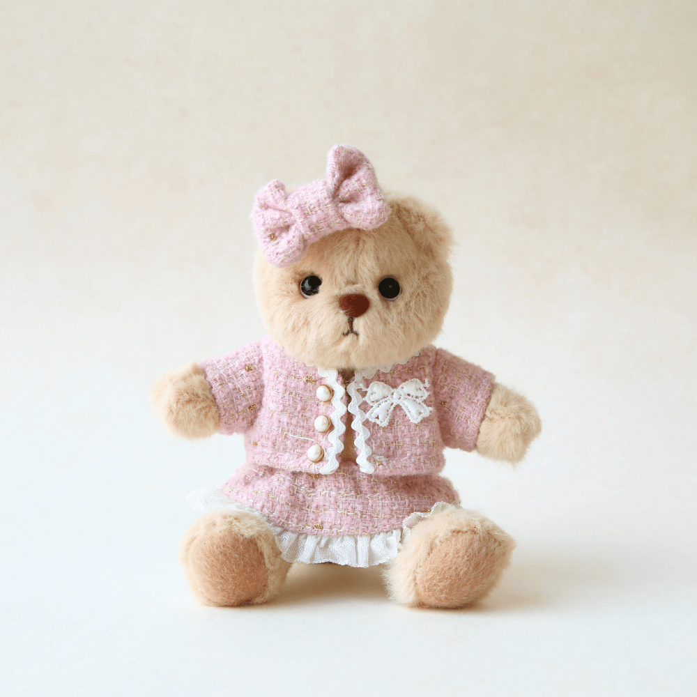 Nubi Teddy Bear & Classic Chic Tweed -6 Inches(Bear Included)