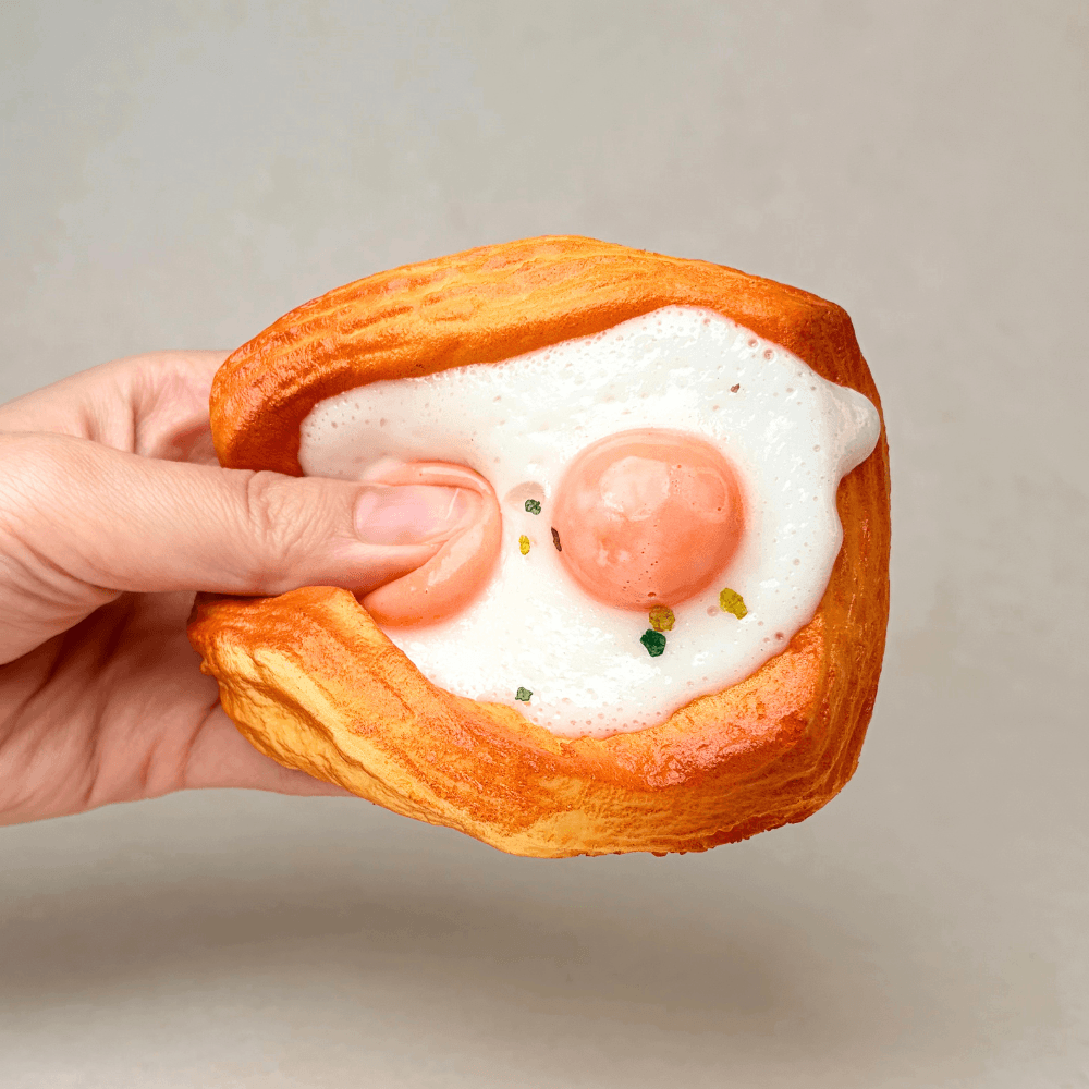 Scallion Egg Toast Squishy – Slow Rising & Soft