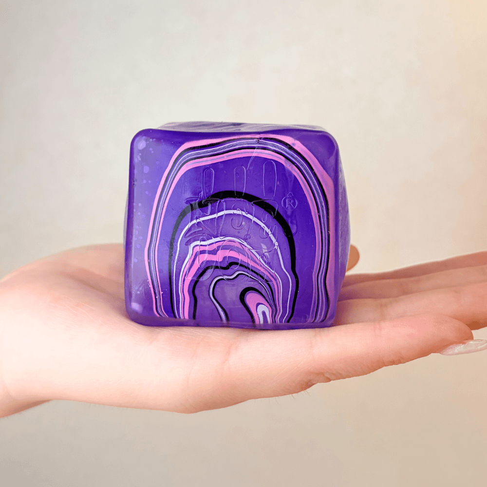 NeeDoh Nice Cube Swirl- Satisfying Square Shaped Sensory Toy, Original Size