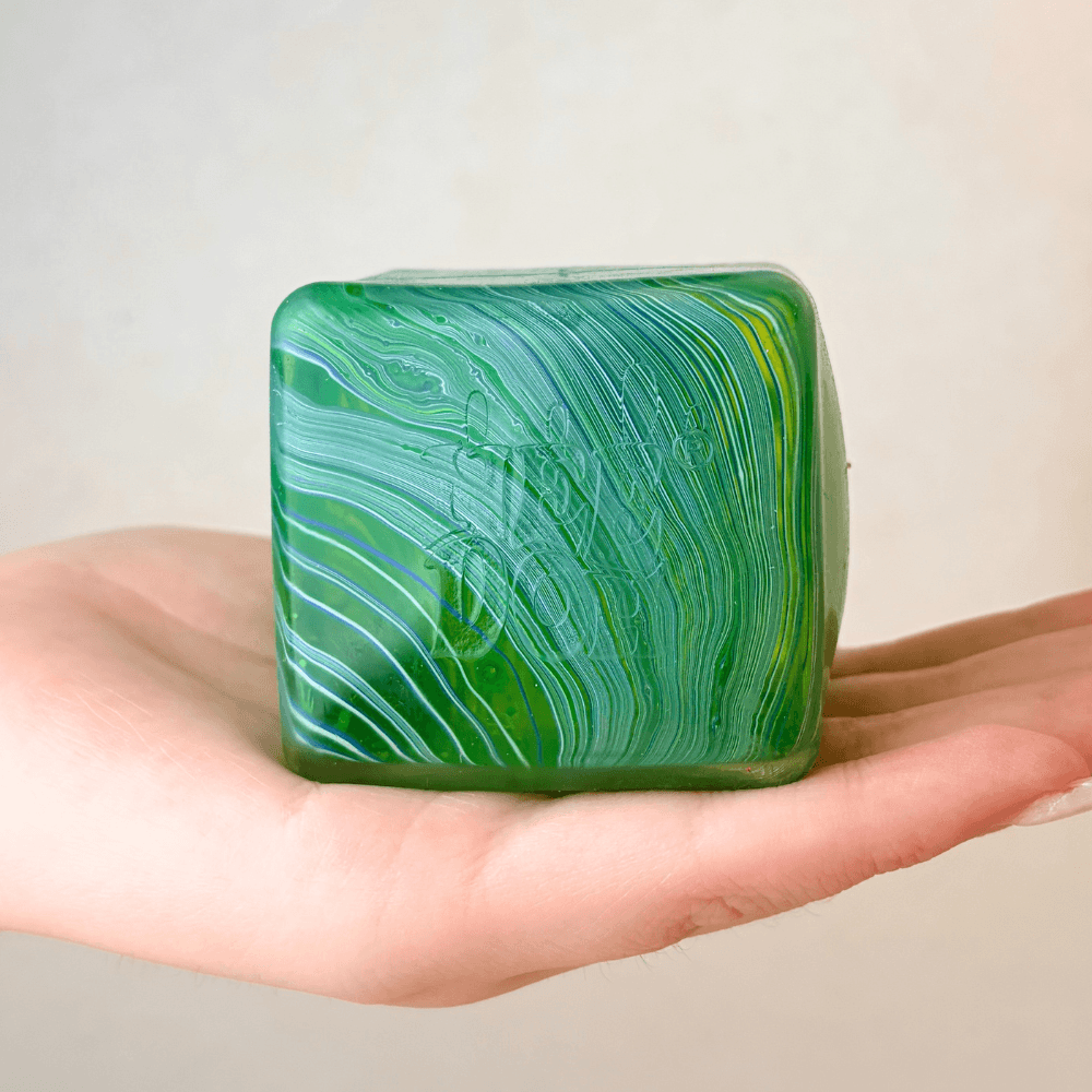 NeeDoh Nice Cube Swirl- Satisfying Square Shaped Sensory Toy, Original Size