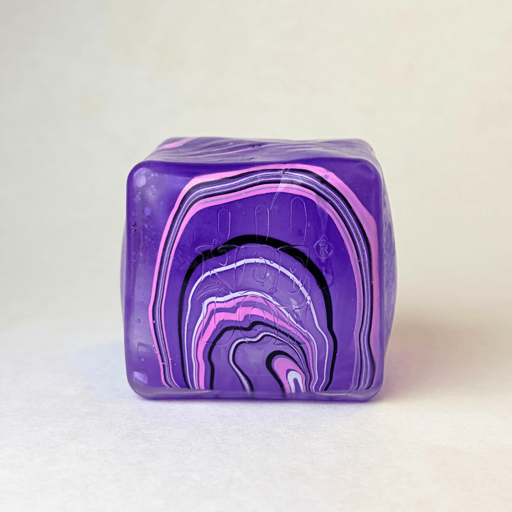 NeeDoh Nice Cube Swirl- Satisfying Square Shaped Sensory Toy, Original Size