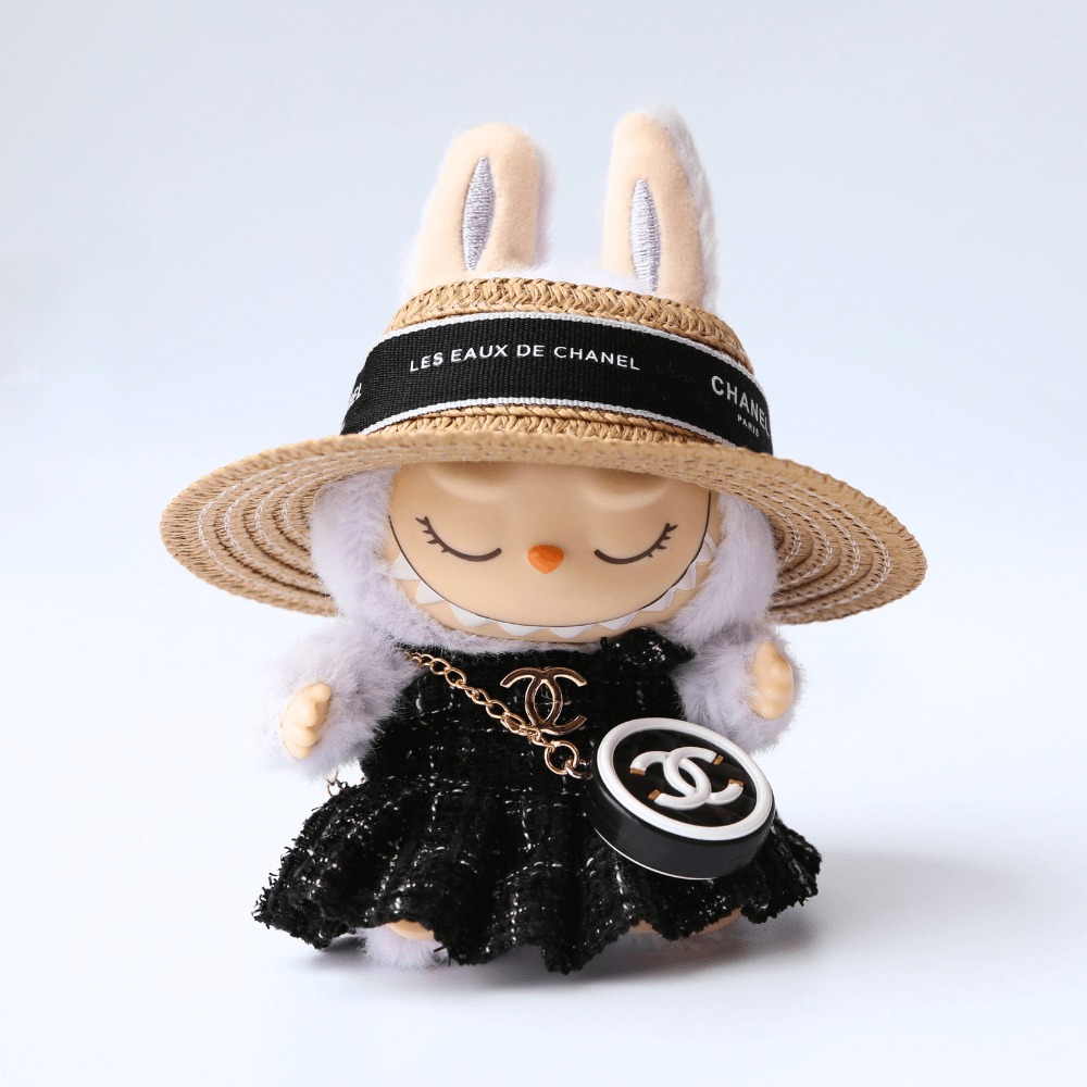 White Coco Chanel Dress, Hat & Bag