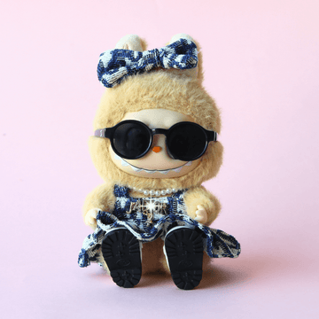 D-Style Mini Dress with Bow for Labubu