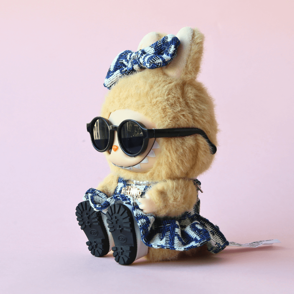 D-Style Mini Dress with Bow for Labubu