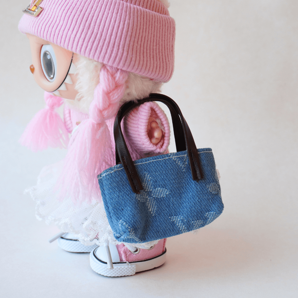 Denim Mini Bag for Labubu