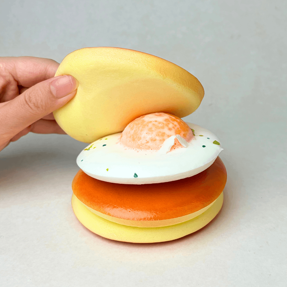 Peel-Apart Egg Toast Squishy – Slow Rising & Soft
