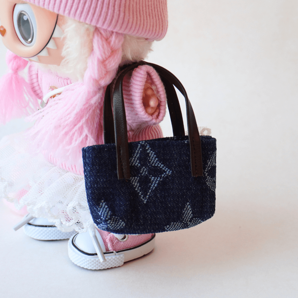 Denim Mini Bag for Labubu