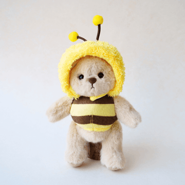 Nubi Teddy Bear Keychain & Shark & Bee Plush Set- 6 Inches (Bear Included)