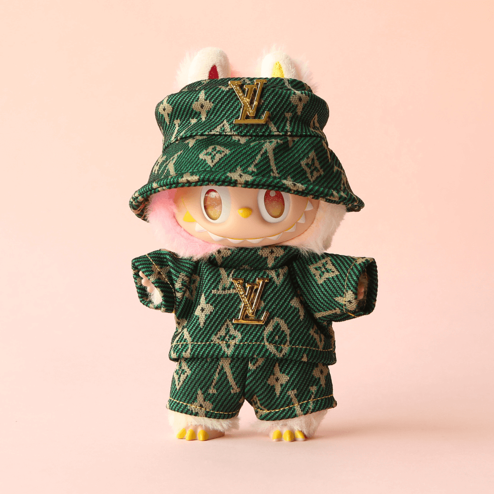 LV Green Monogram Luxe Set