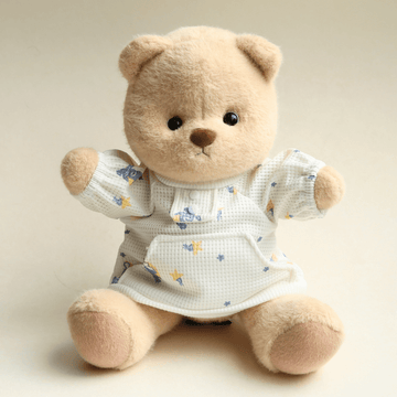 Nubi Teddy Bear with Star Pajamas | Handmade Jointed Stuffed Bear