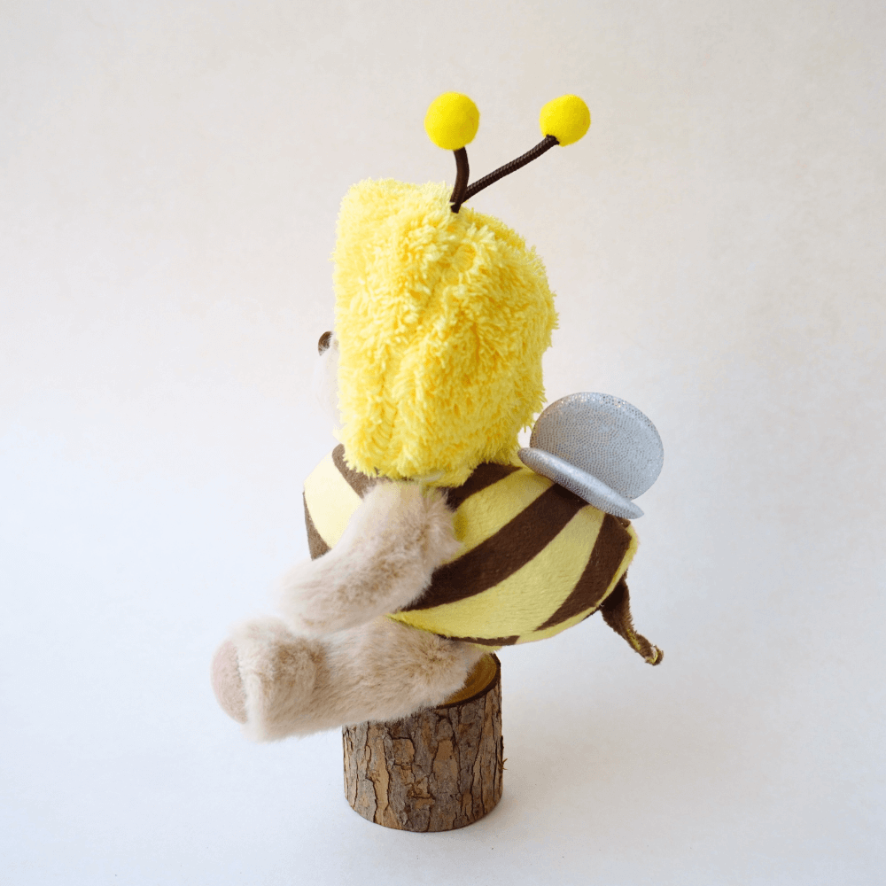 Nubi Teddy Bear Keychain & Shark & Bee Plush Set- 6 Inches (Bear Included)