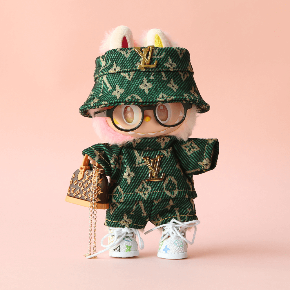 LV Green Monogram Luxe Set