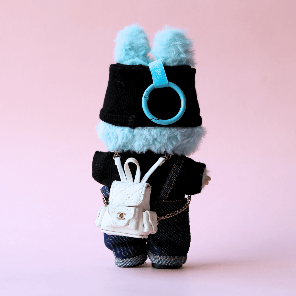 Denim Overalls 3-Piece Set for Labubu