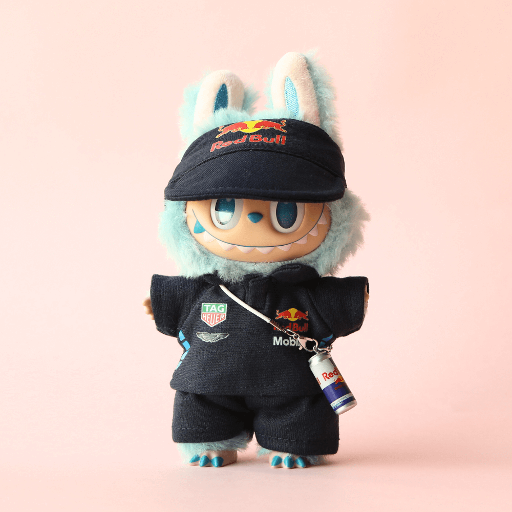 Red Bull Charm – Team-Inspired Mini Accessory for Labubu