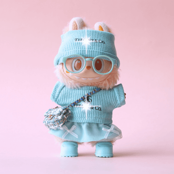 Elegant Blue 5-Piece Set for Labubu