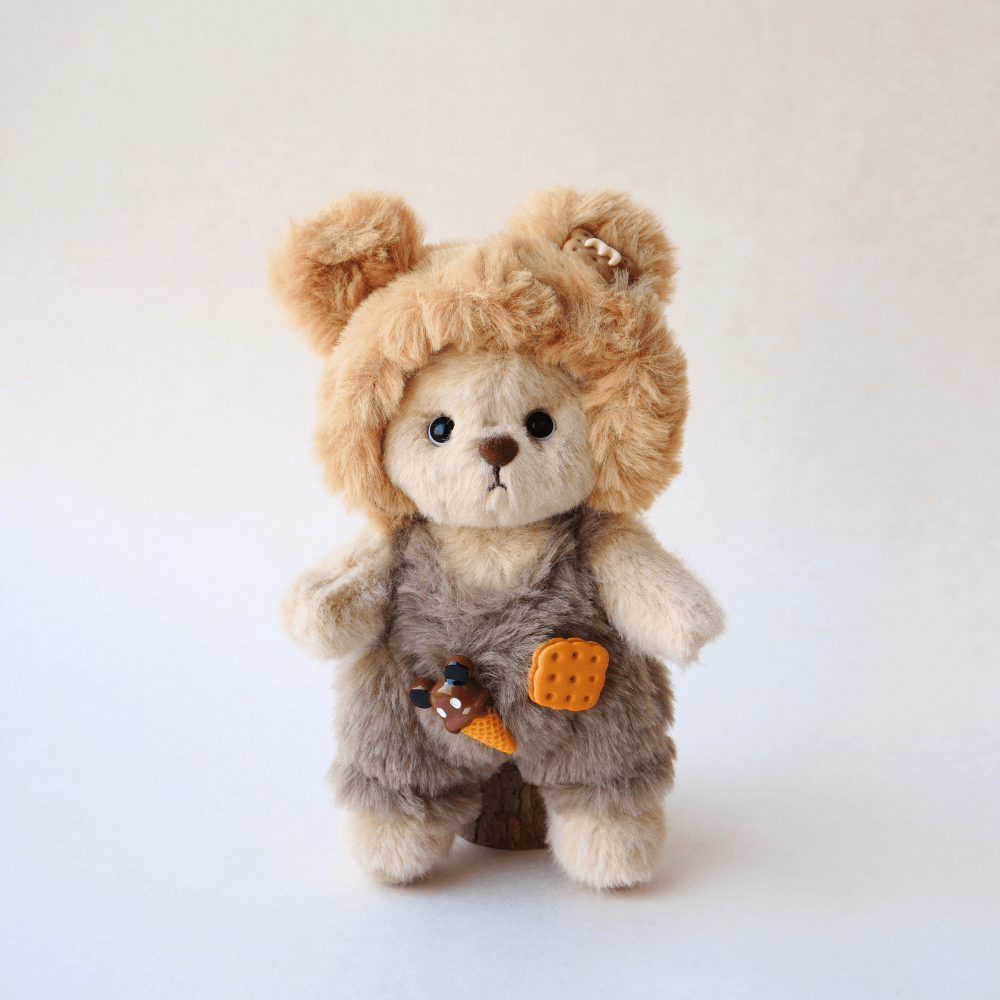 Nubi Teddy Bear & Bear Costume Outfit - 6 Inches (Bear Included)