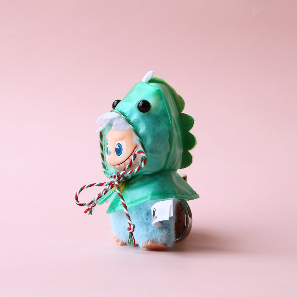 Green Dinosaur Raincoat for Labubu 4.0-pin for love