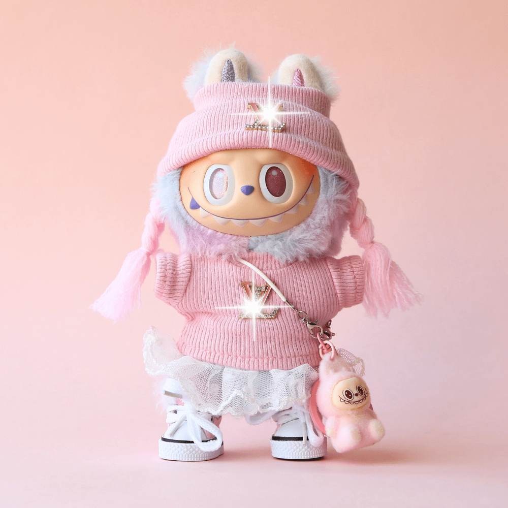 Pink Cute Set (Mini Labubu Included)