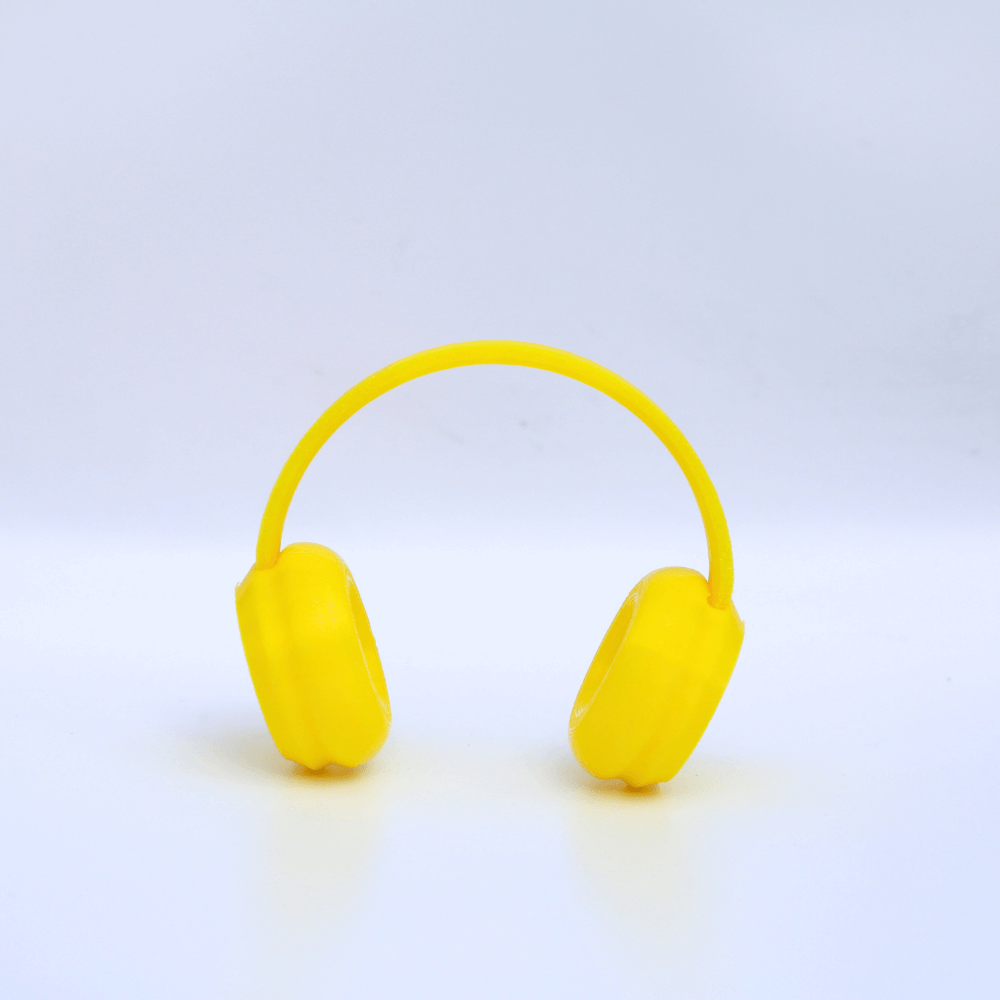 headphone for labubu yellow