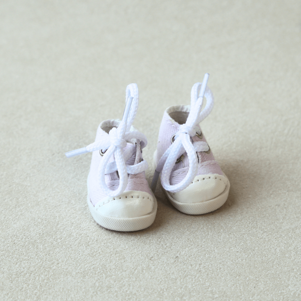 Mini White Canvas Shoes